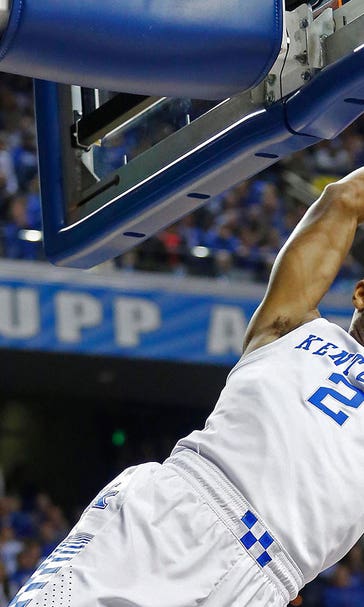 No. 1 Kentucky gives Kansas a Top 25 tumble in AP poll